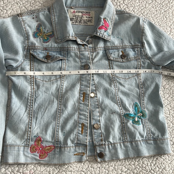 Pre owned Comfort Denim Girls Jacket Size XL (18/20) - Picture 7 of 9